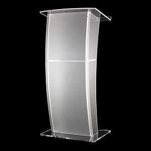 Curved Acrylic Perspex Lectern | Lecterns | LA4