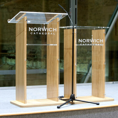 Modern Wood-Acrylic Lectern | All Tables & Lecterns | LAW1