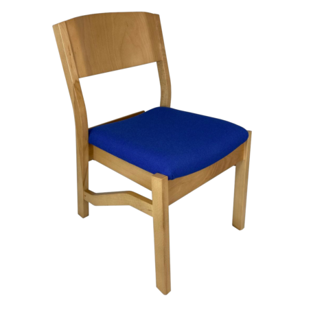 Belfast High Stacking Wooden Chair with Upholstered Seat | All By Material | A1H