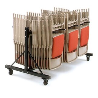 LOW2 - 2 Section Low Folding Chair Trolley | Community Folding Chair Trolleys | LOW3