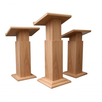Adjustable Lectern (Gas Lift) in Wood Veneer | All Tables & Lecterns | LW1