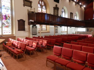 Church bench chair, stacking church chairs