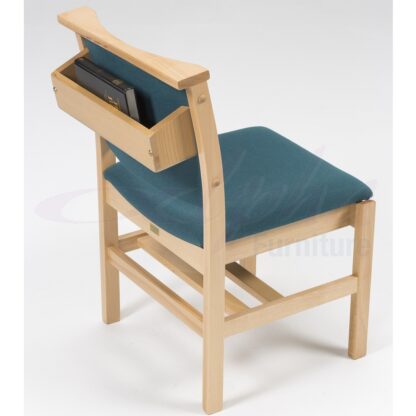 Comfortable Stacking Wooden Upholstered Chapel and Church Chair | Wooden Chapel Chairs | A1LSE