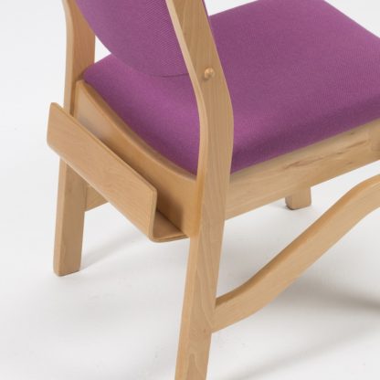High Stacking Wooden Upholstered Chair | All By Material | LAM