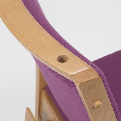 High Stacking Wooden Upholstered Chair | Wooden Chapel Chairs | A1LSE