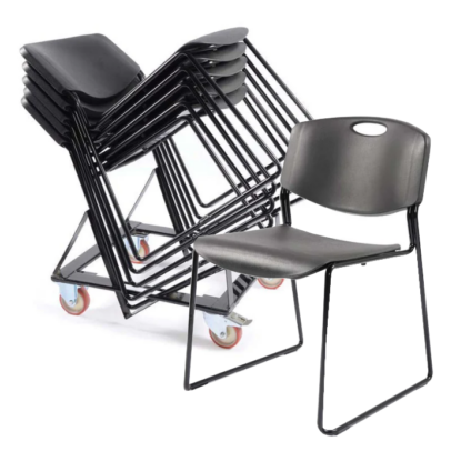 High Stacking Polypropylene Chair Package (24 x SB9M Chairs + 1 x OD4 Dolley) | All By Material | SB3M-Package