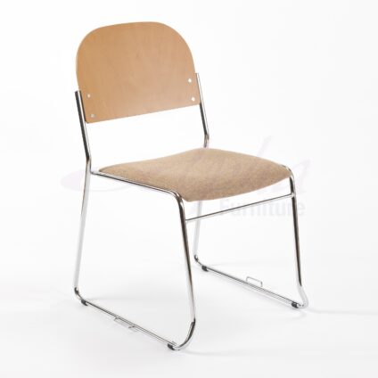 High Stacking Lightweight Upholstered Chair with Wooden Back | All By Function | SBH High Stacking Lightweight Upholstered Chair with Wooden Back | All By Function | SBH