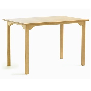 SUPPER Rectangular Dining Table with Curved Rails (Yorkshire Range) | Dining Tables | SHDTR