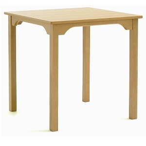SUPPER Square Dining Table with Curved Rails (Yorkshire Range) | Dining Tables | SHDTS
