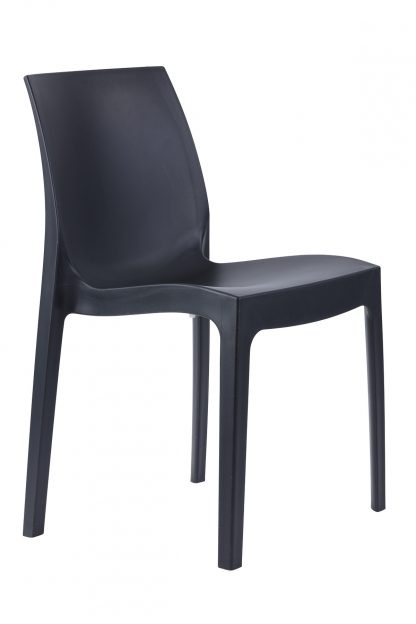 Strata One-Piece Polypropylene Stacking Cafe Chair | All By Material | STRATA