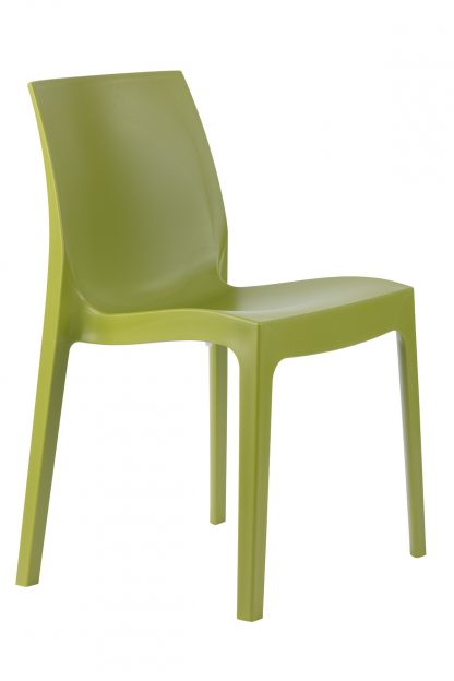 Strata One-Piece Polypropylene Stacking Cafe Chair | All By Material | STRATA