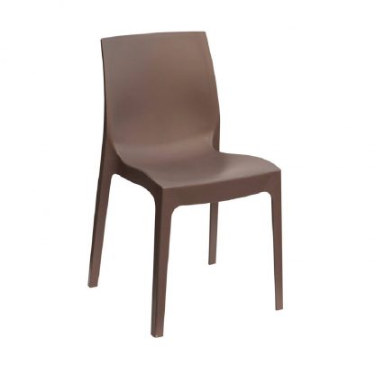 Strata One-Piece Polypropylene Stacking Cafe Chair | All By Material | STRATA