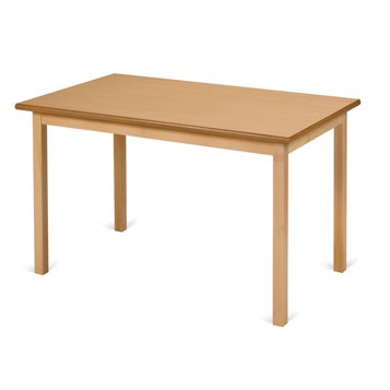 Traditional Hardwood Framed Dining Table - Rectangular 1000x600mm | All Tables & Lecterns | TWD1