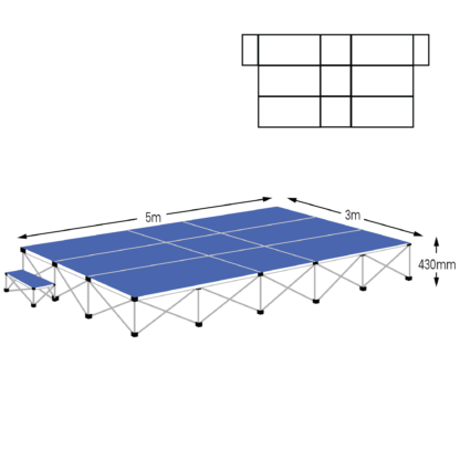 Gopak Ultralight Rectangular Staging Package - 15sqm | Gopak Ultralight Staging Packages | USPACK15